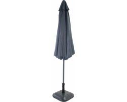 SenS-Line Salou Stokparasol - Ø300 cm - Antraciet - Polyester - 8 Ribs - Kantelbaar