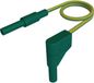 SKS Hirschmann MAL S WG-B 100/2,5 ge/gn Veiligheidsmeetsnoer 4mm-veiligheidsstekker 4mm-veiligheidsstekker 100 cm Geel-groen
