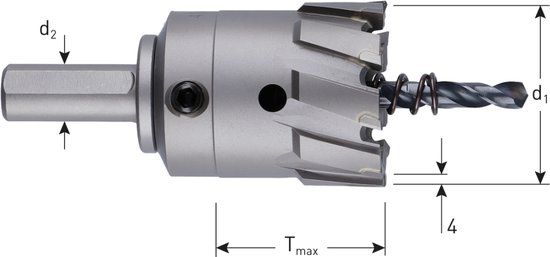 Rotec HM gatfrees 'Heavy Duty', Tmax:30, ø33,0