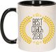 Bellatio Decorations Mok - De beste Coach van 2030 - Zwart - 300 ml - Keramiek
