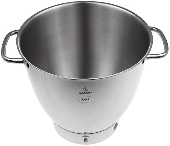 Kenwood Easywarm roestvrijstalen mengkom met handgrepen, 7 liter KAB71.002SS