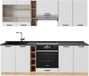 Vicco Keuken "Fame-Line", blanc campagne, 235 cm