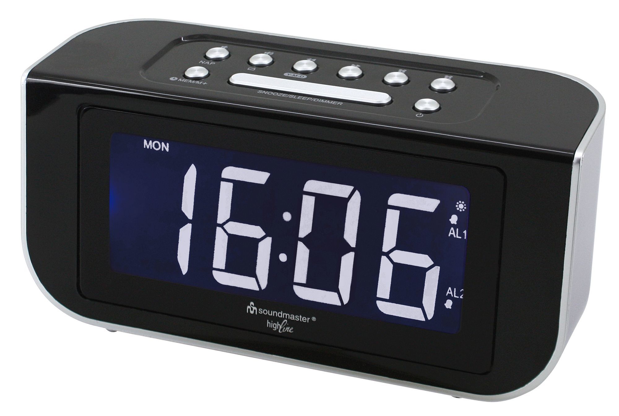Soundmaster FUR4005 - FM Radio Alarm Clock - Black