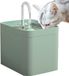 Wan GmbH Fontaine à boire pour animaux de compagnie - Distributeur d'eau chat chien - Offre d'eau fraîche - Système de circulation filtré - Capacité 1,5 litre - Vert clair