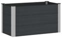 Bac surélevé Noir 100 x 50 x 54 cm WPC et Aluminium
