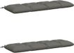 vidaXL - Coussin de banc - VIANEN - 2 pièces - 100% Polyester - Gris - 150 x 50 x 12 cm