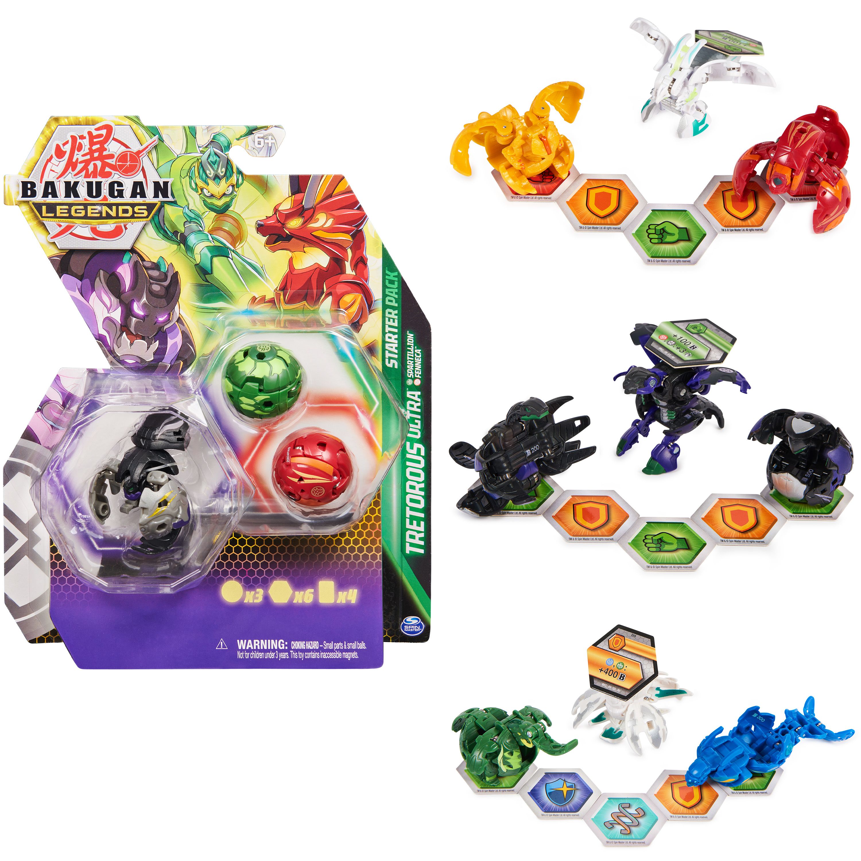 Bakugan Legends Starterspakket - Actiefiguren - 3 stuks