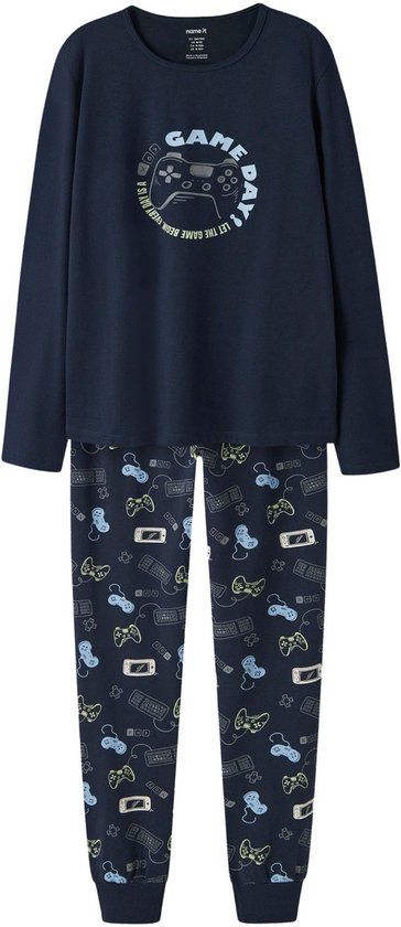 NAME IT Winter Pyjama Jongens Blauw 122/128