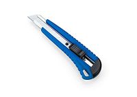 Dahle Basic Cutter (18 mm afbreekmes, universeel mes en knutselmes voor veelzijdig gebruik, incl. 2 reservemesjes) blauw