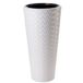 Form Plastic Plantenpot/bloempot Makata - kunststof - wit - D30 x H59 cm - met binnenpot