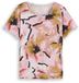Tom Tailor - T-shirt van biologisch katoen met abstracte bloemenprint - Maat 46