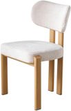 Lizzely Garden & Living Eetkamerstoel Japandi Naomi beige lichtbruine poten set van 4