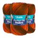 Utopia Crafts DK Ombre Multicolour Dubbel Breigaren 3X 100g (006)