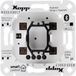 Kopp Smart Control Hybride Smart Switch: Schakelaar 3-draad, 1-kanaals met Univers. Wipopname voor Kopp en versch. schakelaarfabrikanten, Smart-Home, Amazon Alexa, Google Home, 833303017