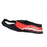 Massi C/T heren fietsbroek Team Massi T, Zwart/Rood/Wit