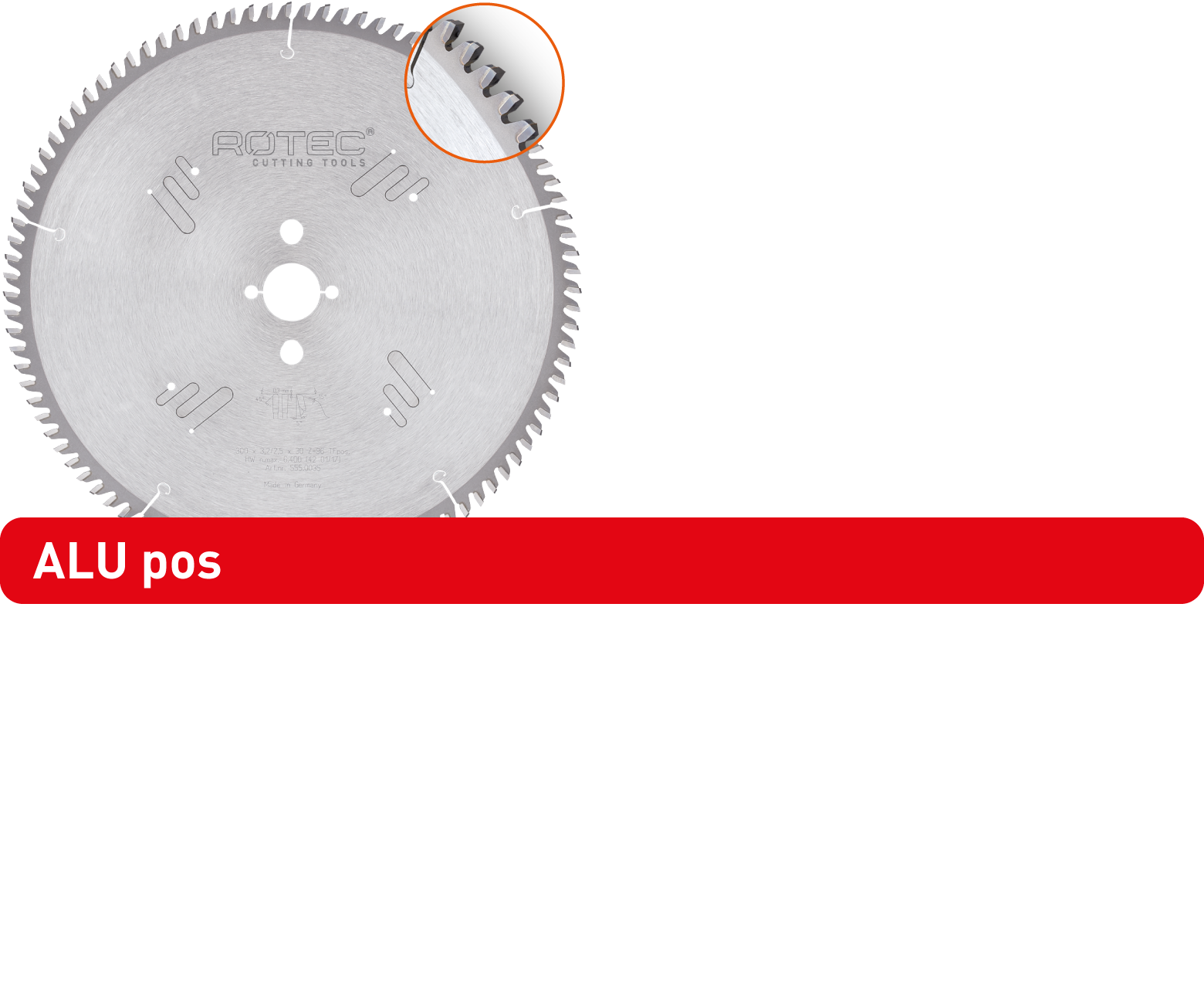 Rotec HM Zaagblad voor NF-metalen, ø500x4,2x50 Z=120 TF pos