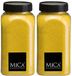 Mica Decorations decoratie zand - 2x - 650ml - geel