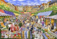 Grafika Puzzle Une journée au marché - 1000 pièces