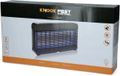 Knock Pest Control Insectenlamp - 47 x 26.3 x 10 cm - UV-A LED en Elektrocutierooster - Vangstbereik 150 m2 - Gifvrije Muggenlamp
