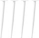 vidaXL Tafelpoten Conisch Staal Wit 4 stuks 72-73 cm