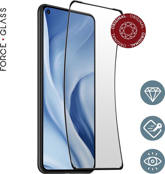 FORCE CASE Screenprotector voor Xiaomi Mi 11 Lite 5G / NE - Tempered Glass 2.5D