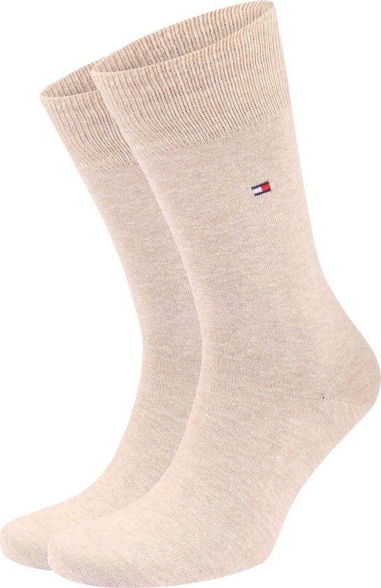 Tommy Hilfiger Classic 2P Heren Sokken - 43-46 - Beige