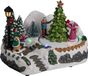 Feeric Lights & Christmas Kerstdorp kerst tafereel met beweging en LED verlichting - 18 cm