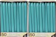 Conpax Bougies Bougies de table Mega Pack - 100x pièces - turquoise - 25 cm - Bougies de table
