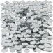 Merkloos 1000x Spiegel mozaiek steentjes - rond - 10 mm - glas - knutselen - hobbyen - knutselmaterialen