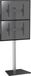 Support pour 2 écrans de télévision, adapté aux écrans de 40'' à 65'' - Hauteur 240 cm - Modèle au sol