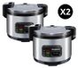 GOLDINO LOT DE 2 Cuiseurs à riz professionnels, 13 litres, PREMIUM