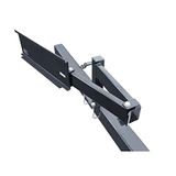 Quick Products QP-BGA Bumper-Mounted Swing Arm Assembly voor Grillen, Tailgating en meer, Zwart