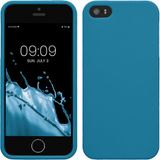 kwmobile telefoonhoesje geschikt voor Apple iPhone SE (1.Gen 2016) / iPhone 5 / iPhone 5S - Hoesje voor smartphone - Back cover in Caribisch blauw