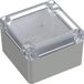TRU COMPONENTS 6U07090906437 TC-13865068 Boîtier industriel 90 x 90 x 60 ABS, Polycarbonate Gris clair, Transparent 1 pièce(s)
