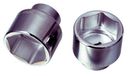 KS Tools Steeksleutelinzet 1 inch zeskant 105 mm korte uitvoering chroom vanadium zijdemat