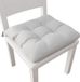 PETTI Artigiani Italiani - Kussen voor keukenstoel, set van 6 kussens voor keukenstoelen, van katoen met linten, grijs, 100% Made in Italy