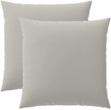 vidaXL - Kussensloop - 2 stuks - HEERLEN - Grijs - 80 x 80 cm - Polyester