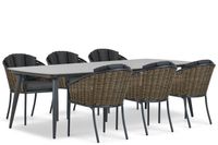 Santika Furniture Santika Tika/Vienna 240 cm dining tuinset 7-delig