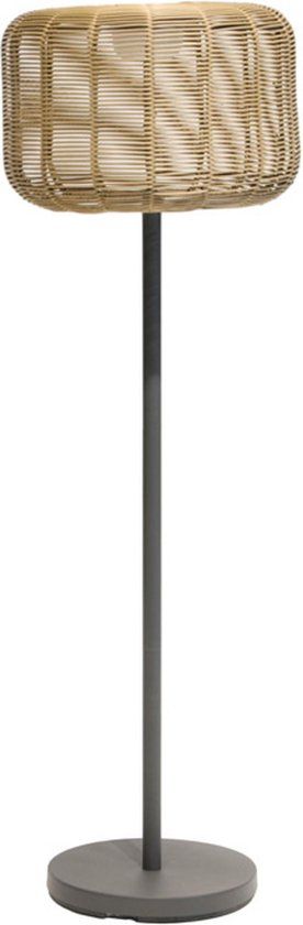 SenS-Line Valerie Solar Outdoor Lamp - Steel & Rattan - 145cm