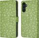 iMoshion Book Case for Samsung Galaxy A54 - Green Flowers - with Card Holder