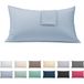 ECOMMERC3 Set van 2 kussenslopen, 50 x 75 cm, extra zacht en comfortabel, azuurblauw, gemaakt in Spanje, ademend, gemakkelijk te wassen
