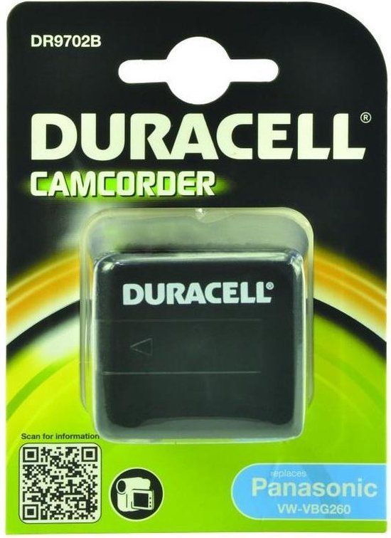 Duracell Camcorder Battery 7.4V 2500mAh Li-Ion - DR9702B