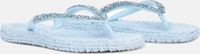 ILSE JACOBSEN Teenslipper 'CHEERFUL' lichtblauw / zilver