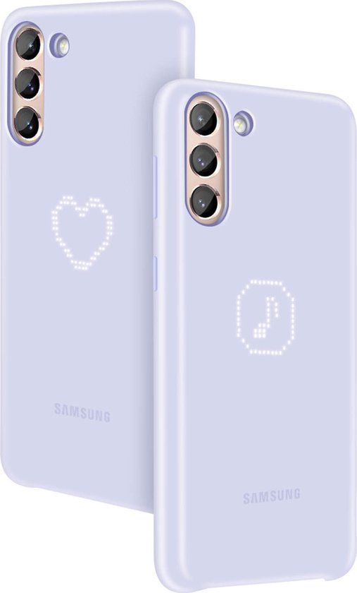 Samsung Smart LED View Hoesje - Samsung Galaxy S21 Plus - Violet - Back Cover