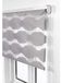 Double roller blind without cassette, grey, 105x180 cm