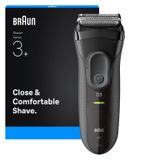 Braun Serie 3000S - Rasoir électrique - Noir/Gris