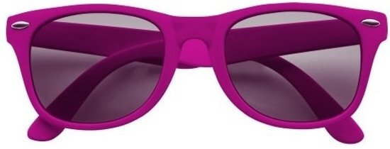 Shoppartners Zonnebril fuchsia roze - UV400 bescherming - Wayfarer model - Zonnebrillen voor dames/heren/volwassenen