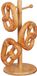 Relaxdays pretzel houder van bamboe - 35 cm hoog - pretzel standaard - pasta droogrek hout