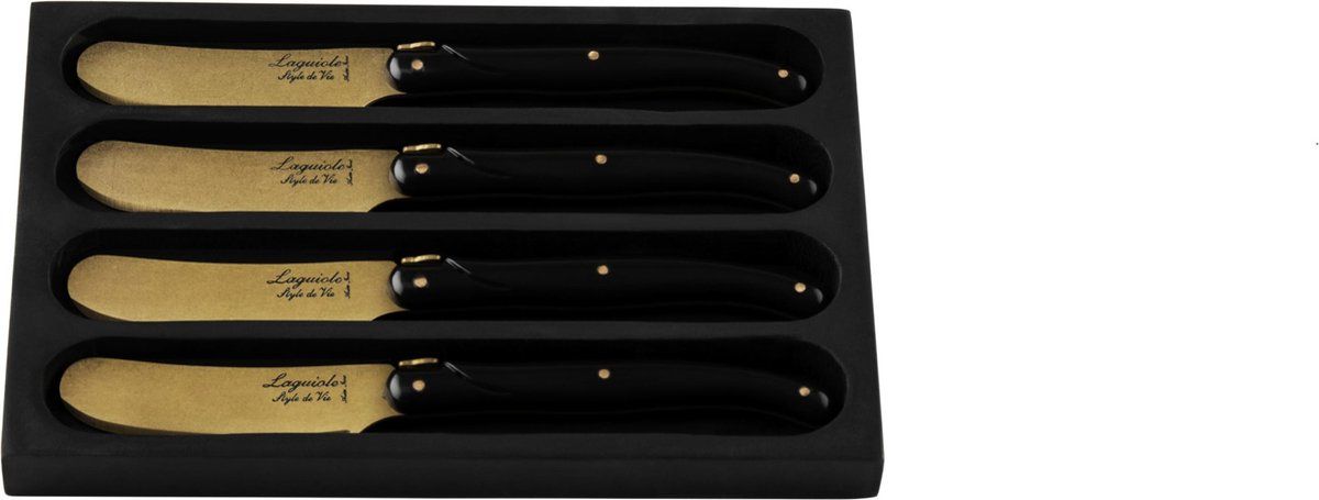 Laguiole Style de Vie Botermessenset Prestige Line - 4-delig - Koper
