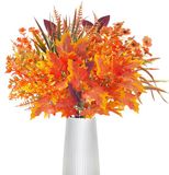 Ibenzoa® Set de fleurs artificielles d'automne raffinées pour une décoration intérieure et extérieure enchanteresse avec eucalyptus et érable